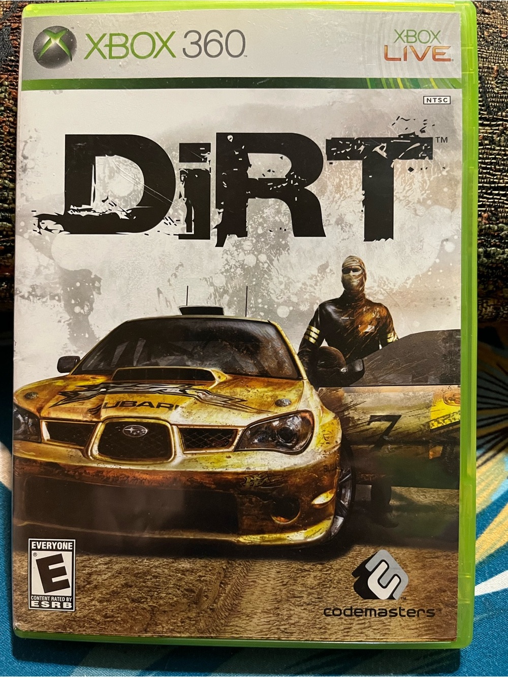 Microsoft Off-Road Racing Game Cover – Yellow and Black Rally Art